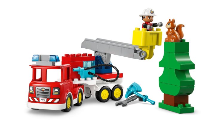 10473 Lego Duplo – Hasičské auto s hadicí a hasičem