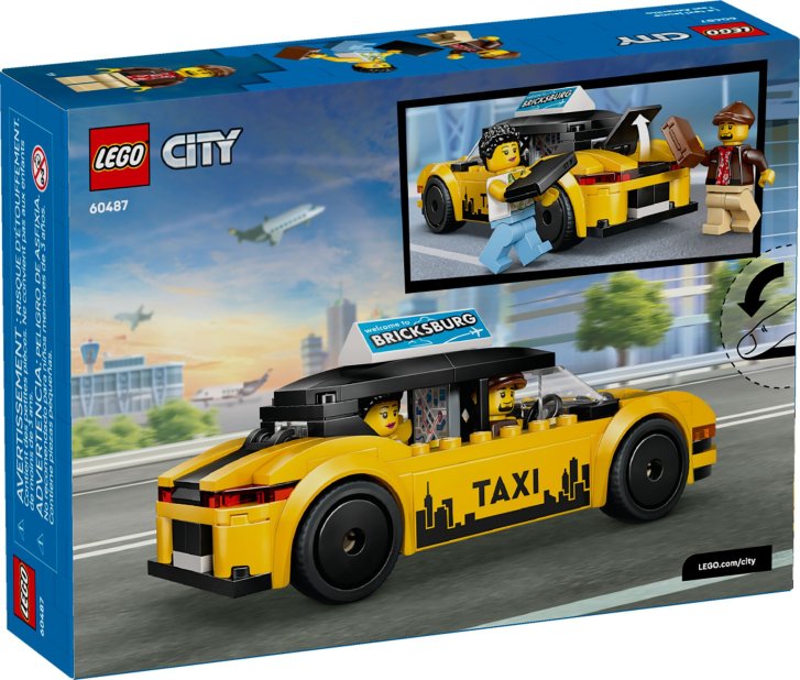 60487 Lego City – Žlutý taxík