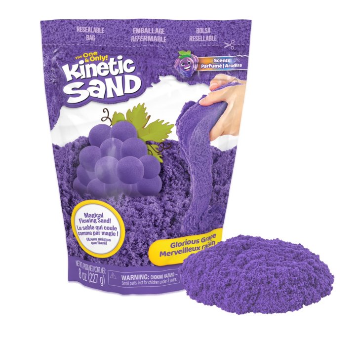 Kinetický písek s vůní hroznů