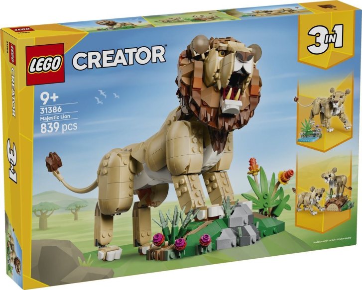 31386 Lego Creator - Divoká zvířata: Majestátní lev