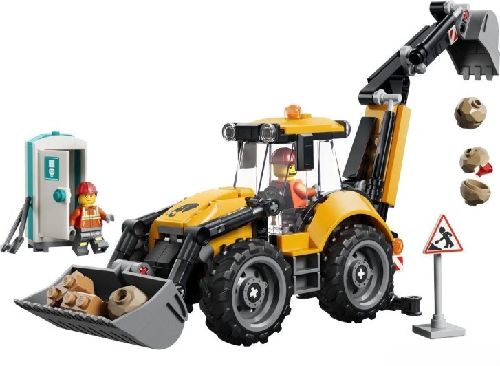 60480 Lego City - Žlutý nakladač s rypadlem