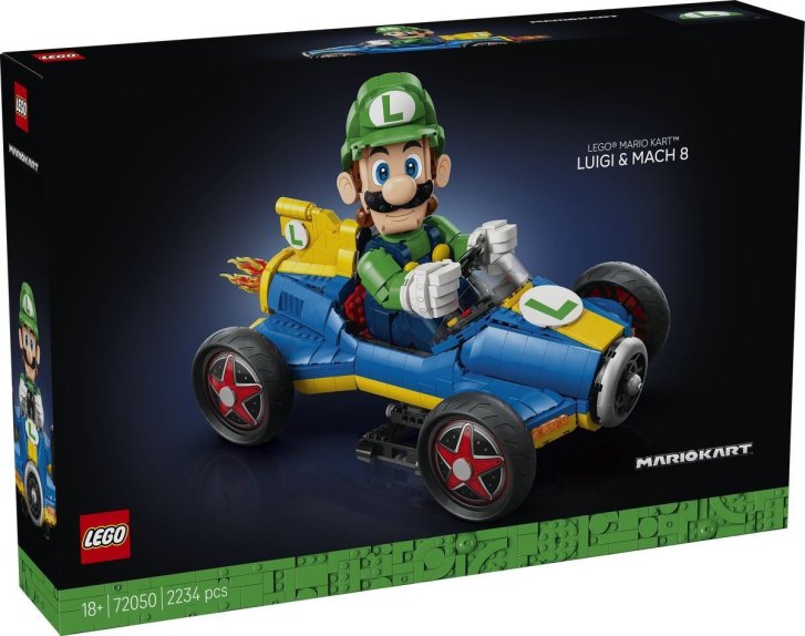 72050 Lego Super Mario - Mario Kart™- Luigi a Mach 8