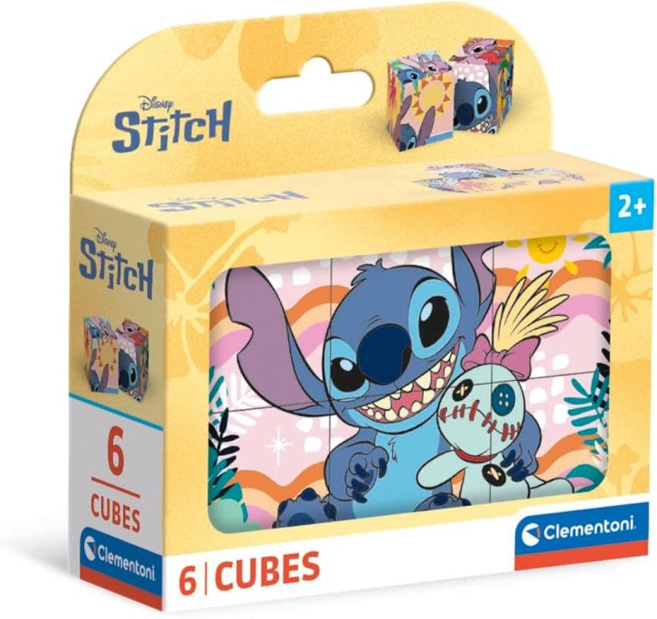 Stitch - Obrázkové kostky 6 ks