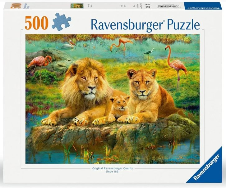 Puzzle 500 - Lvi na savaně