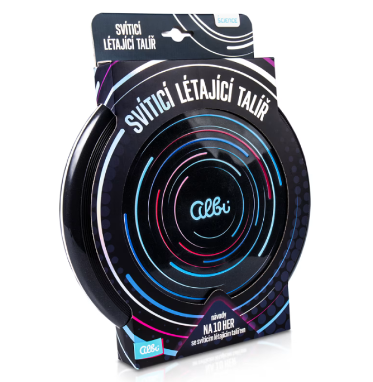 Svítící létající talíř
