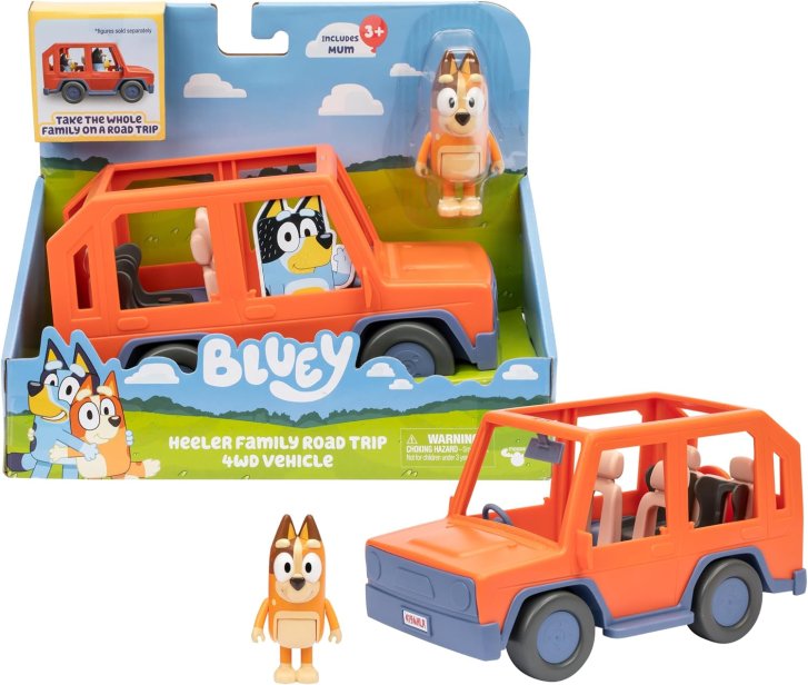 Bluey – Figurka Chilli s vozidlem