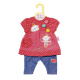 Dolly Moda - Šaty a legíny 43 cm