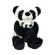 Plyšová máma s mláďátkem 40 cm Panda